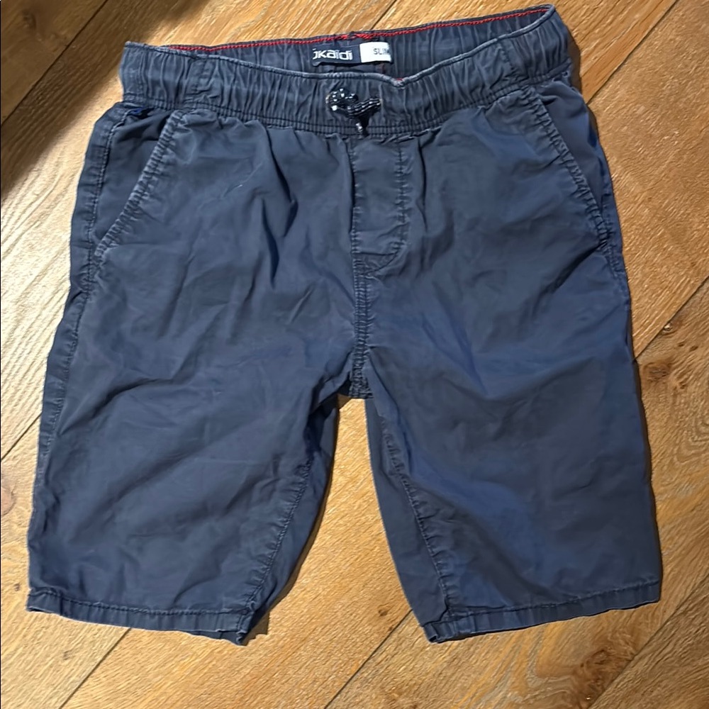 Blue Athletic Swim Shorts with Washed Look